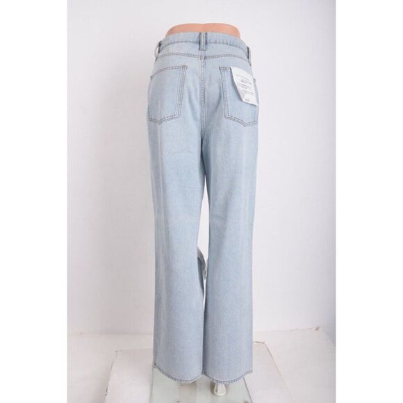 Triarchy Womens Distressed Ms. Triarchy Jeans Light Indigo Sz US 2 EU 26 New - Picture 4 of 8